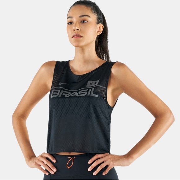Nike - Dri Fit Mesh Running Tank Top - Picture 1 of 4
